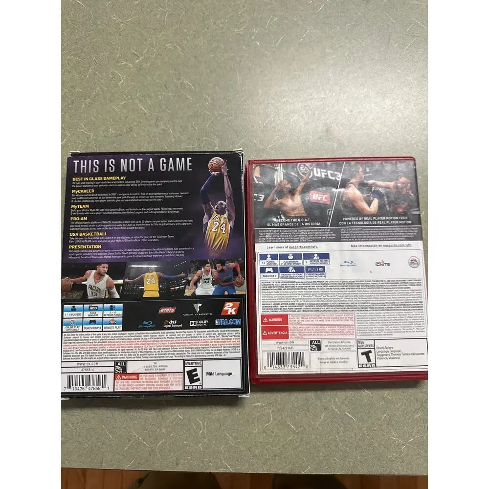 PlayStation 4 Game Lot (2 Games) – NBA 2K17 Legend Edition & UFC 3
